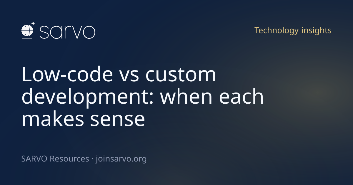 Low-code and custom development compared